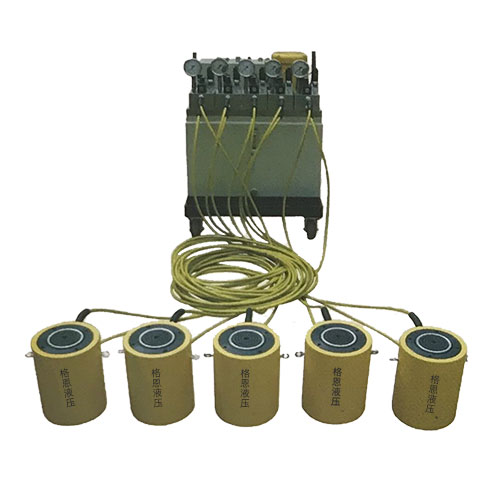 PLC多点同步千斤顶液压系统